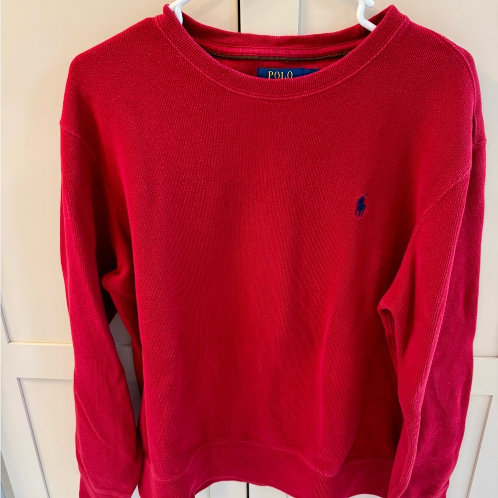 Polo by Ralph Lauren Men's Vibrant Red Crew Neck